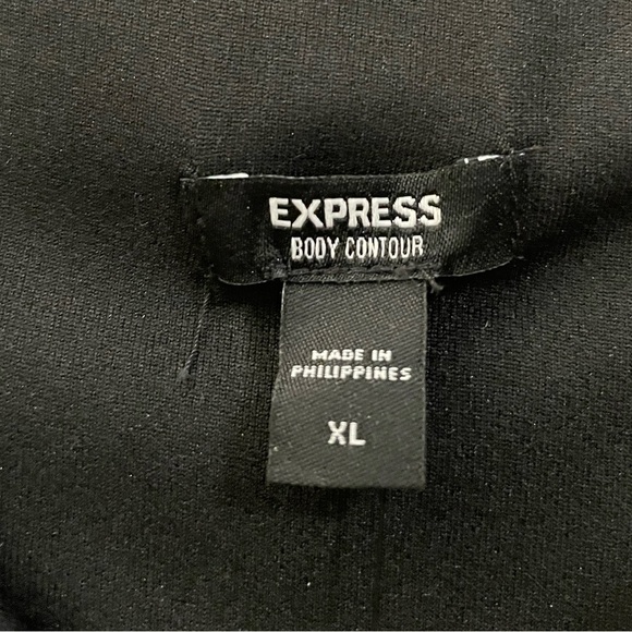 NWT Express Midi Faux Leather Dress in Black - XL - Picture 9 of 11